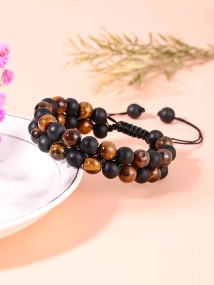 Гривна двоен наниз Tiger eye